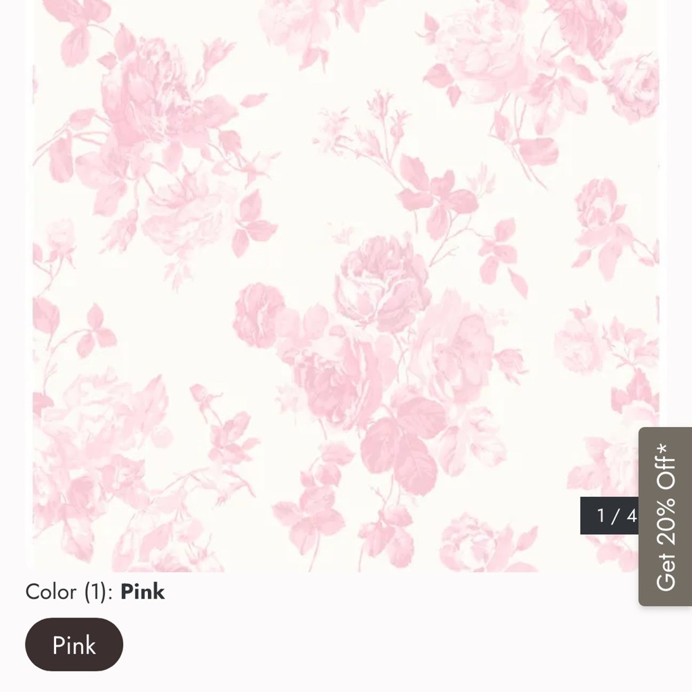Love shack fancy everblooming rosettes pink jam wallpaper. 3 rolls